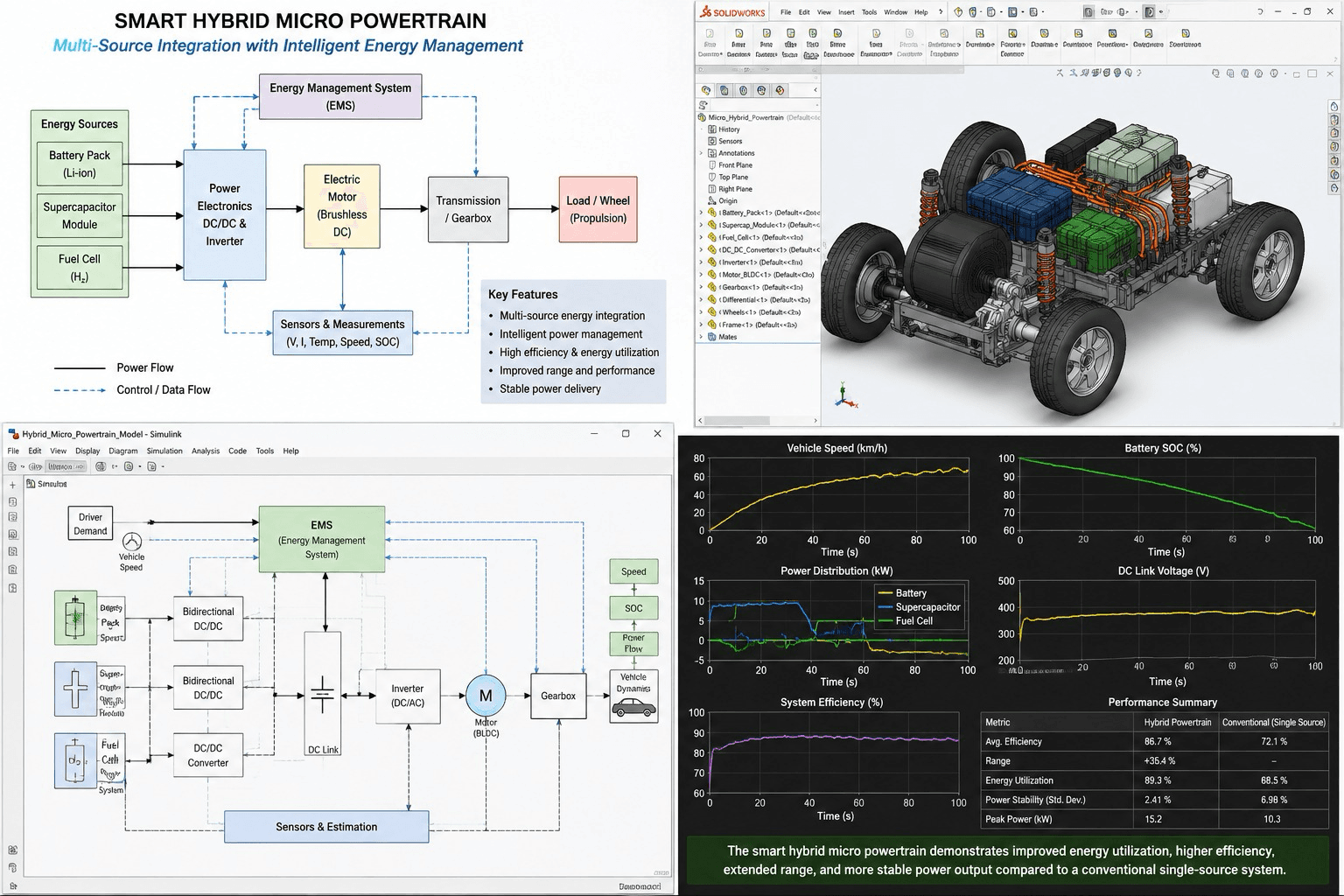 Smart Hybrid Micro Powertrain