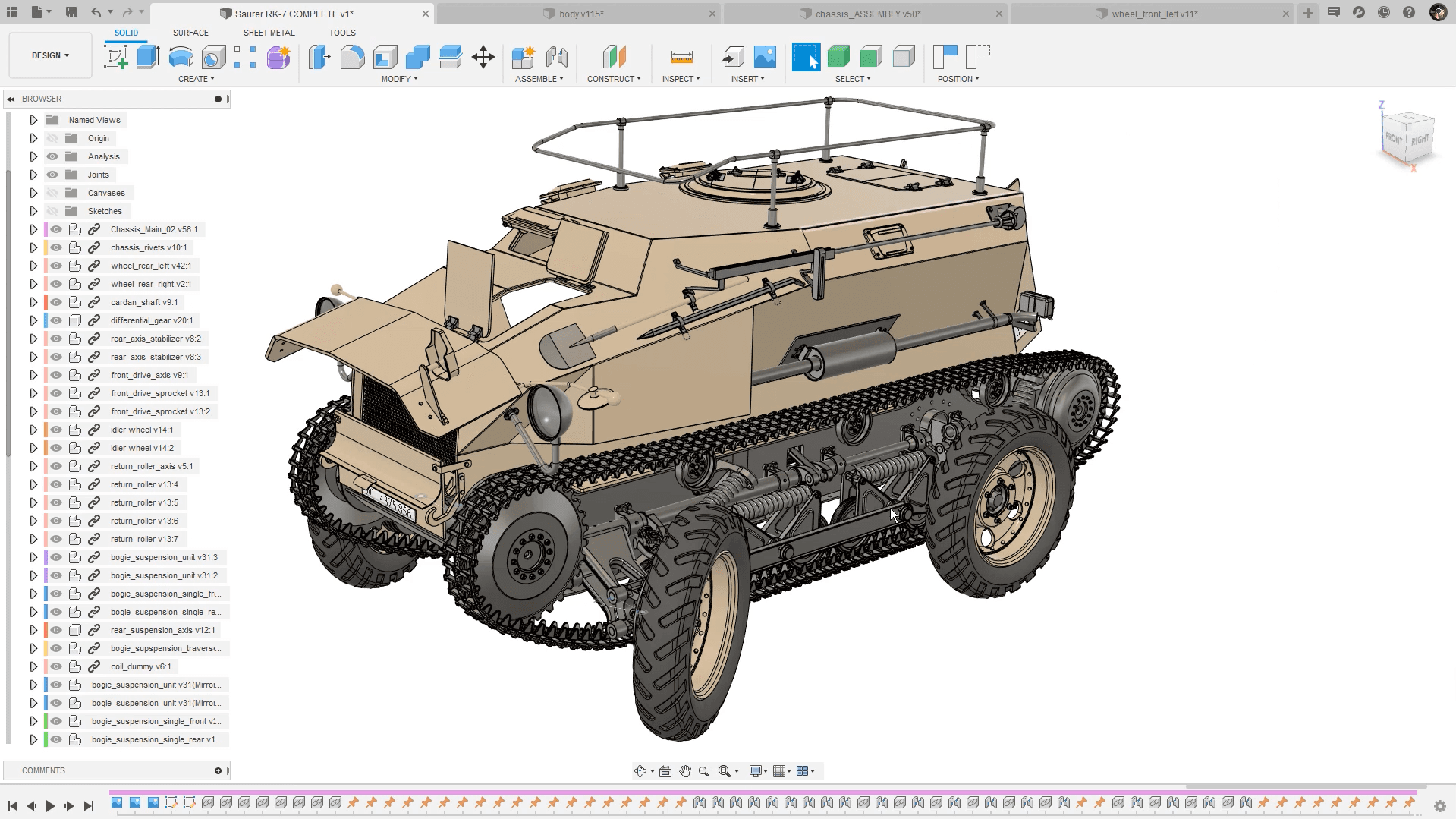 Swiss Saurer RK-7 Tank Reverse Engineering