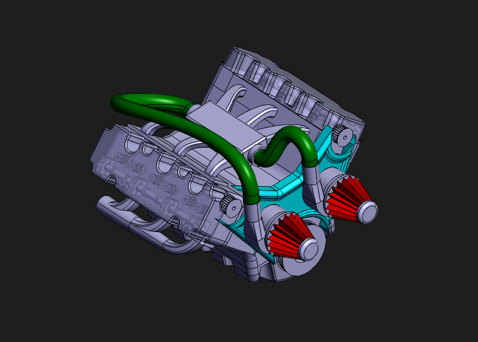 V6 Internal Combustion Engine